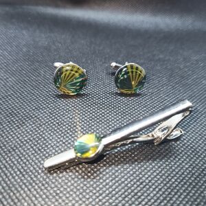 Wild Ties Cufflinks and Tie clip